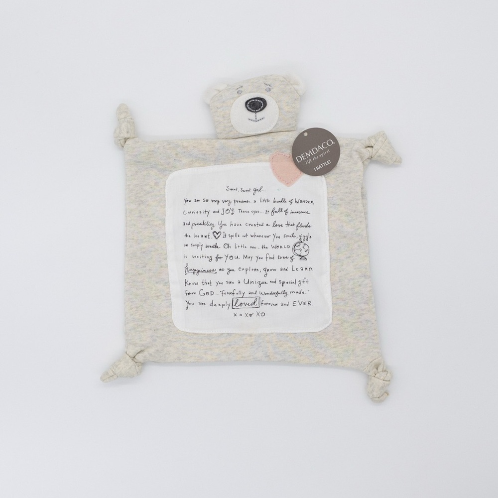 Sweet Girl Pink Blankie Sweatshirt Material Blanket